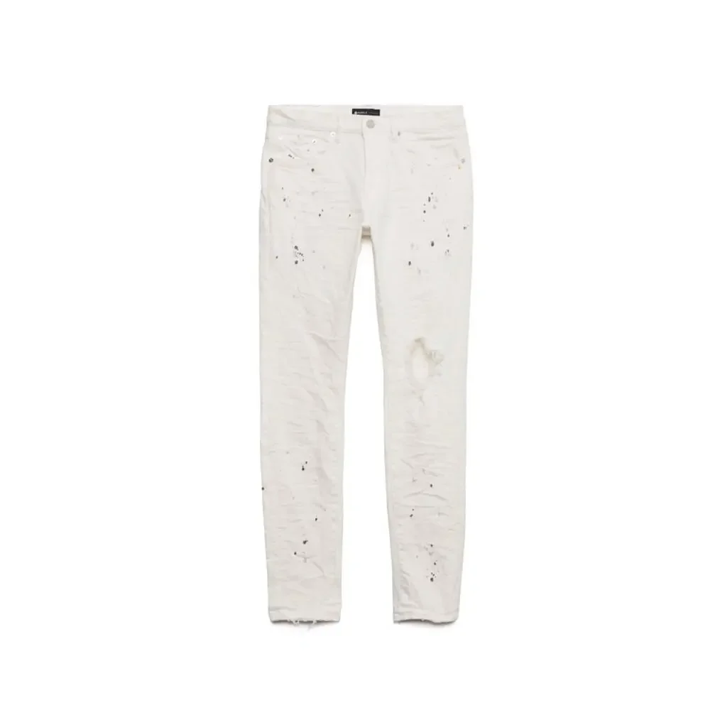 Purple P001 Optic White Paint Blowout Jeans Size 34/32 NWOT‎ size 40